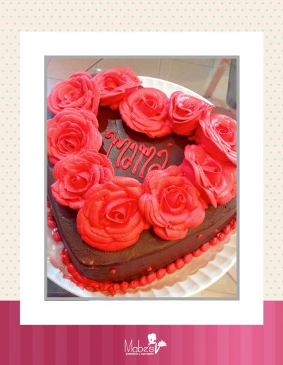 Día de las madres corazón de rosas